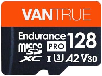 Vantrue 128GB microSDXC UHS-I U3 4K Memory Card with Adapter for Dash Cams
