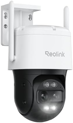 REOLINK 4K 8MP Dual-Lens PTZ Wired WiFi Outdoor Security Camera, 2.4/5GHz