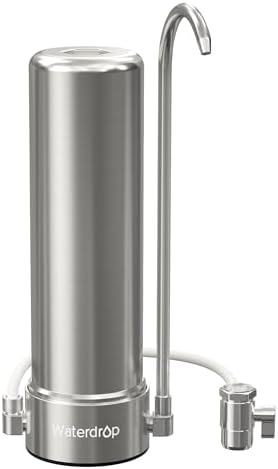 Waterdrop CTF-01 Water Filter for Sink Faucet, Stainless Steel, 1 Filter