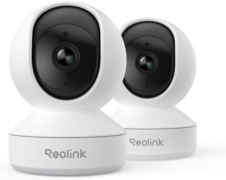 REOLINK Home Security Camera System, E1(2 Pack), Smart Human/Pet Detection