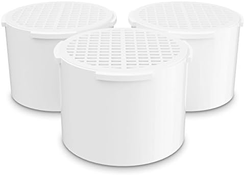 Invigorated Water - pH002 Alkaline Water Filter Cartridge, Replacement Filter for Water Pitchers, Ultrafiltration System, 264 Gallons/Filter Capacity (3 Pack)